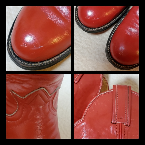 SOLD Vtg red Tony Lama ropers - Picture 2 of 8